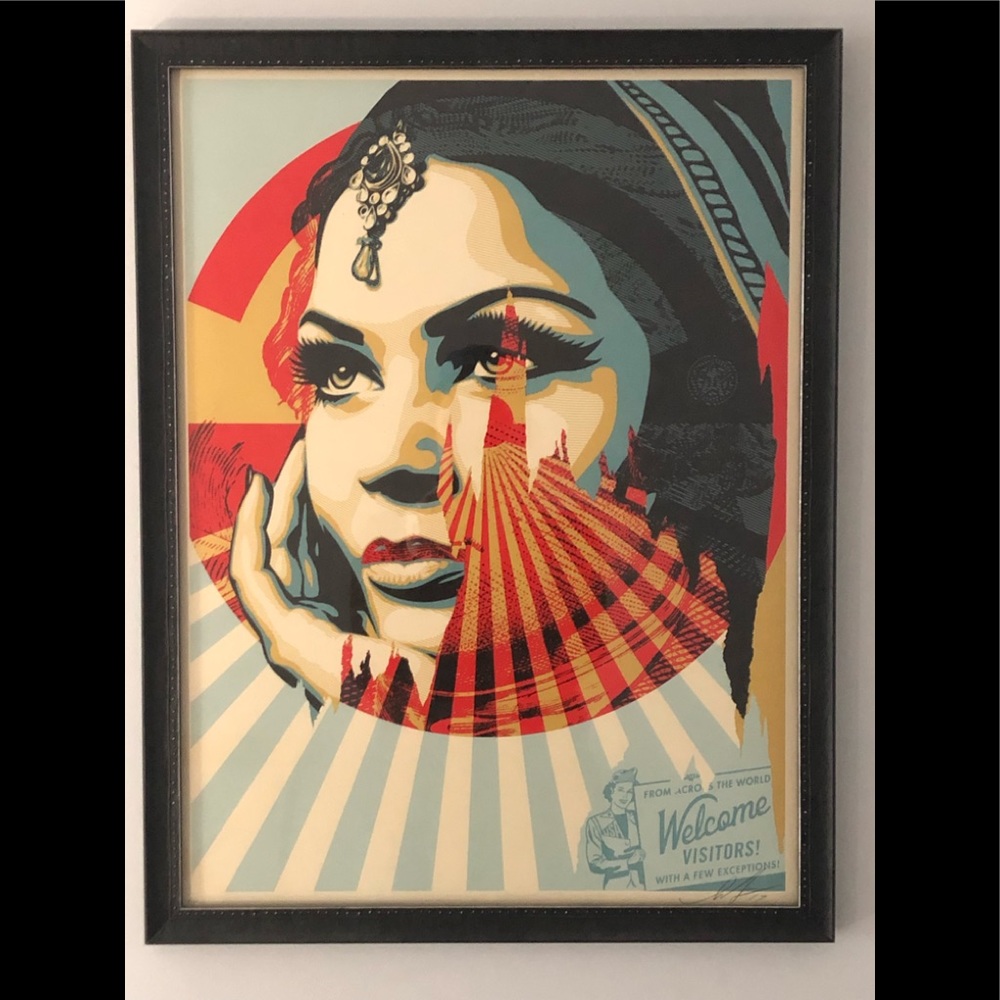 Shepard Fairey signed A.P.-Targeted Exceptions”
